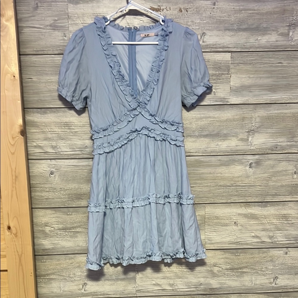 Miami Gray Ruched Wrap Sundress